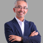 blue and red modern illustrative man avatar